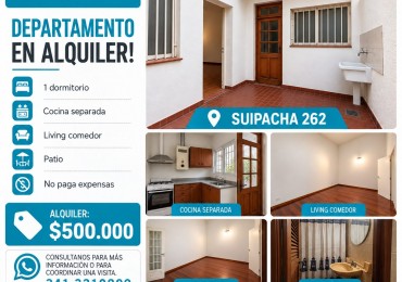 ALQUILER 1 DORMITORIO
